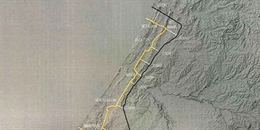  ترامب يكشف عن خريطه توضح خط الانسحاب الأولي لقوات الجيش الإسرائيلي من قطاع غزة