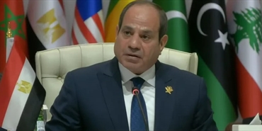 الرئيس المصري: إسرائيل  تسعي إلى تحويل منطقتنا مستباحة".