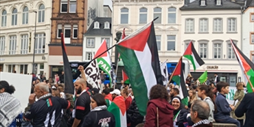 تظاهرة تضامنية في ألمانيا دعماً لقطاع غزة  